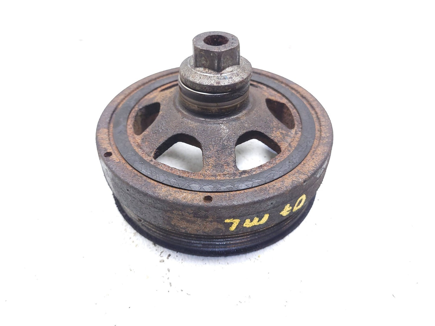 2007 Mercedes Ml500 Crankshaft Harmonic Balancer Pulley W/ Bolt OEM M113
