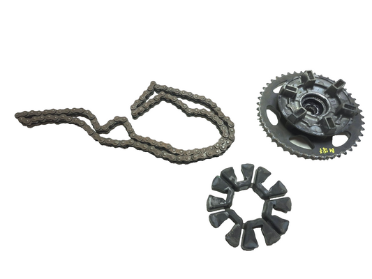 2006 Kawasaki Ninja 250 Ex250 Rear Wheel Hub & Sprocket W/ Drive Chain OEM