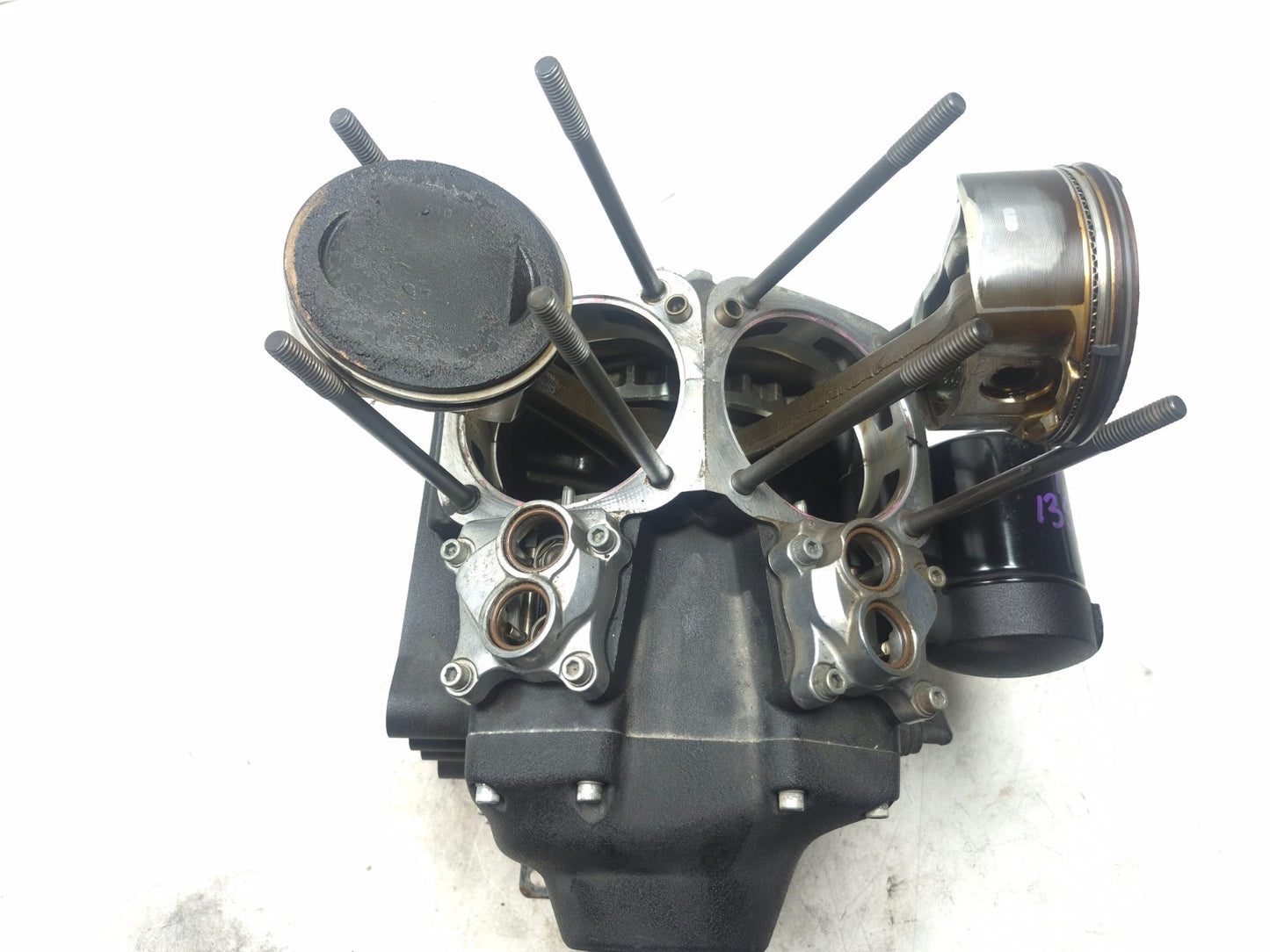 2016 Harley Davidson Dyna Street Bob Fxdb Crankcase Crankshaft & Piston 103oem