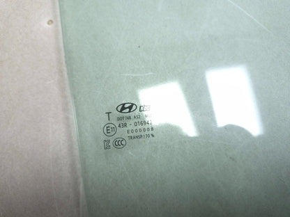 2019 Hyundai Kona Rear Door Window Glass Right Passenger Side OEM