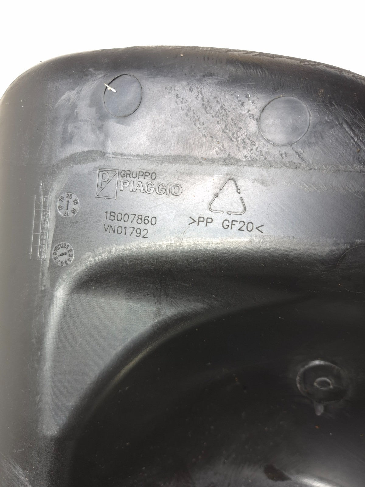 2022 Piaggio Liberty 150 Rear Undertail Helmet Storage Box OEM