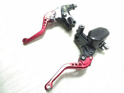 2019 Kawasaki Z400 Er400d Front Brake Master Cylinder & Clutch Lever Pair OEM