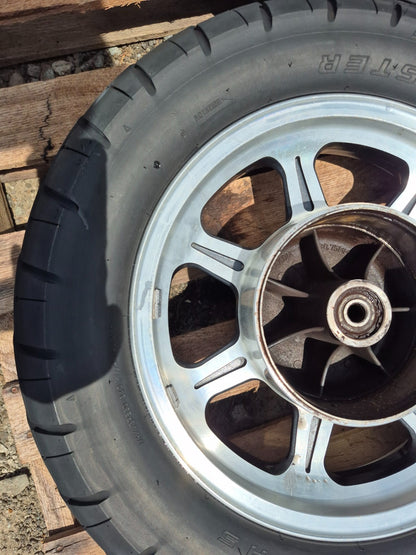 1991 Kawasaki Vulcan 500 En500 Wheel Rim & Tire Front & Rear *straight* OEM