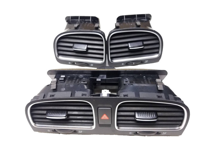 2010 - 2014 VW Golf GTI Dash Console Air Vent Grille Set OEM