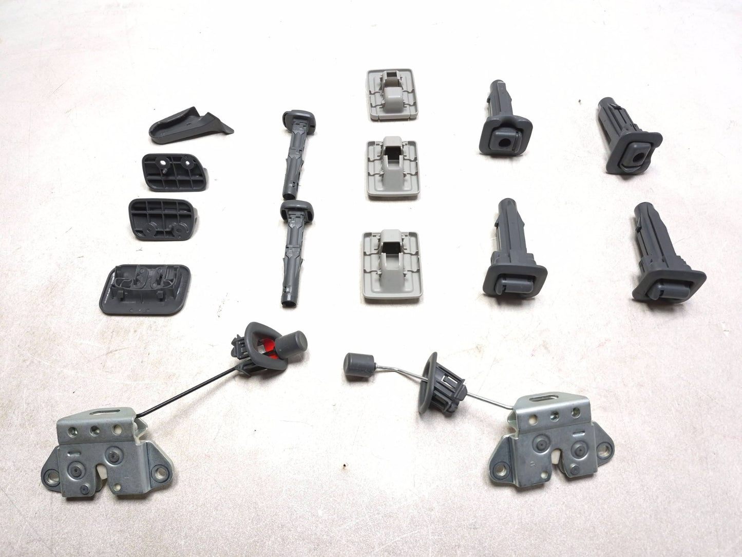 2011 Toyota Prius Rear Seat Trim Guide Sleeve & Fold Lock Set OEM