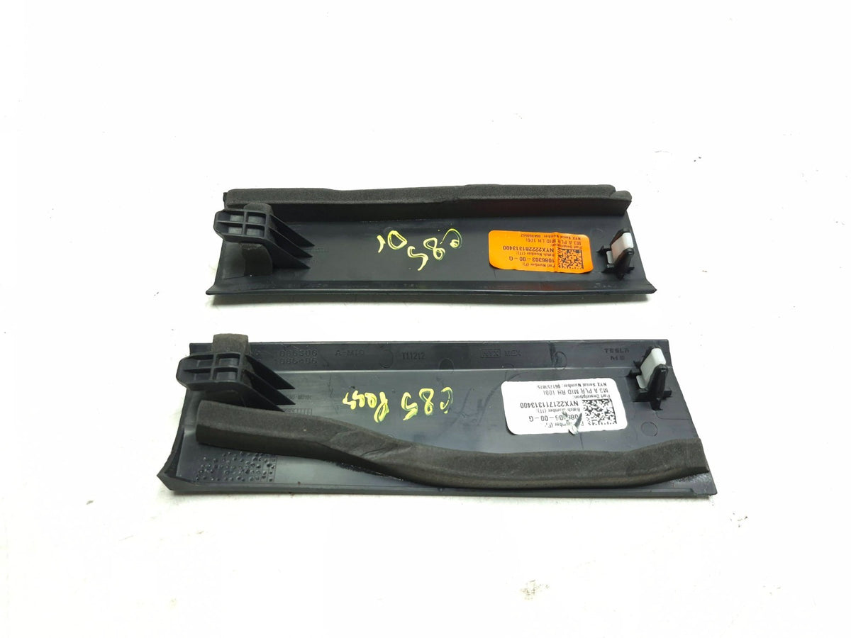 2022 Tesla Model 3 Middle A Pillar Trim Panel Left & Right OEM