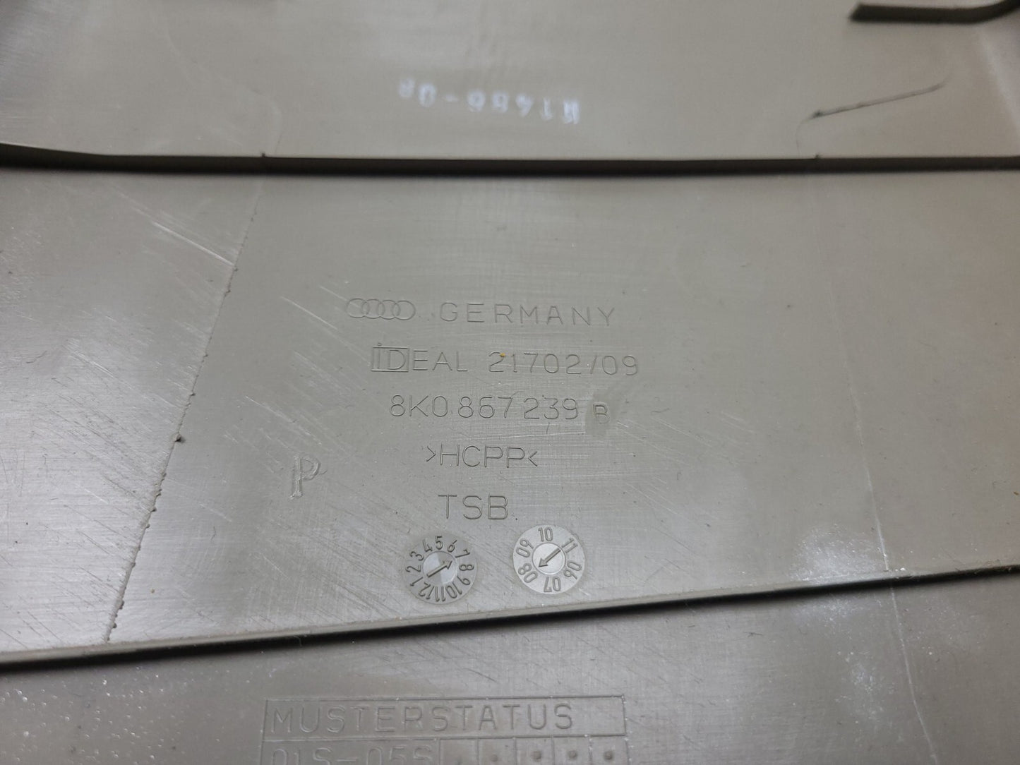 2009 - 2016 Audi A4 S4 Upper & Lower B Pillar Panel Cover Trim Left & Right OEM