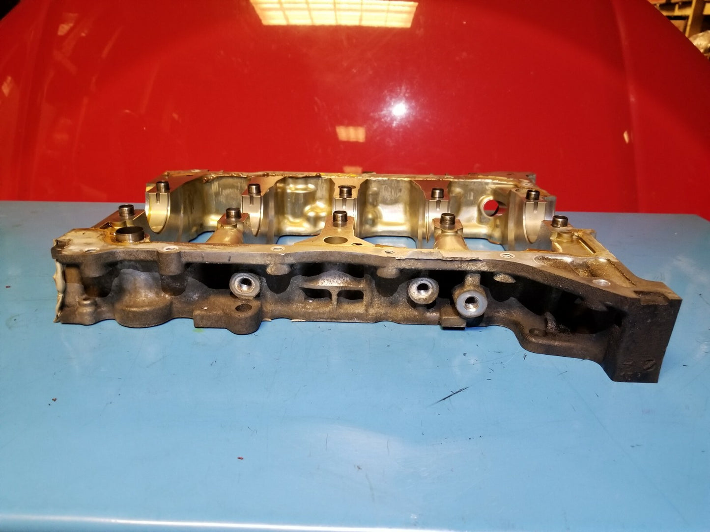 2013 Honda Civic 1.8l Crankshaft Bed Holder Bracket OEM