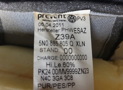 2011 Volkswagen Tiguan Rear Seat Lower $ Upper Cushion Second 2nd Row OEM