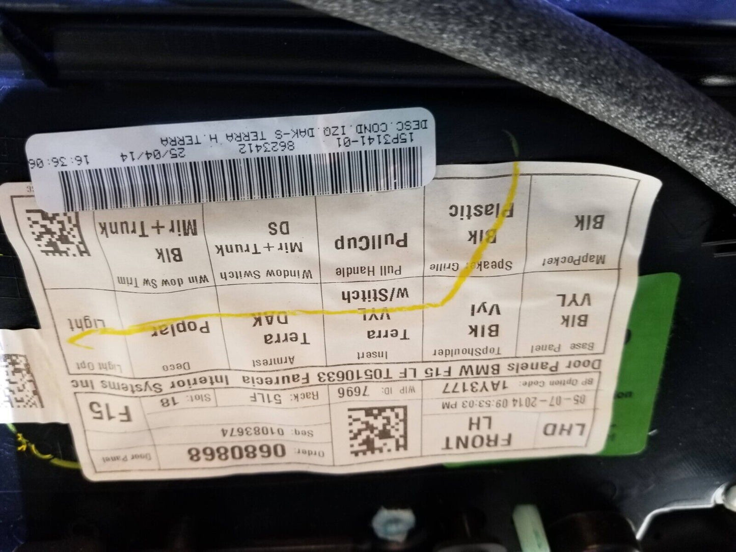 14-18 BMW X5 Door Panel Trim Front Driver Side Left OEM 89k Miles✅ Dakota