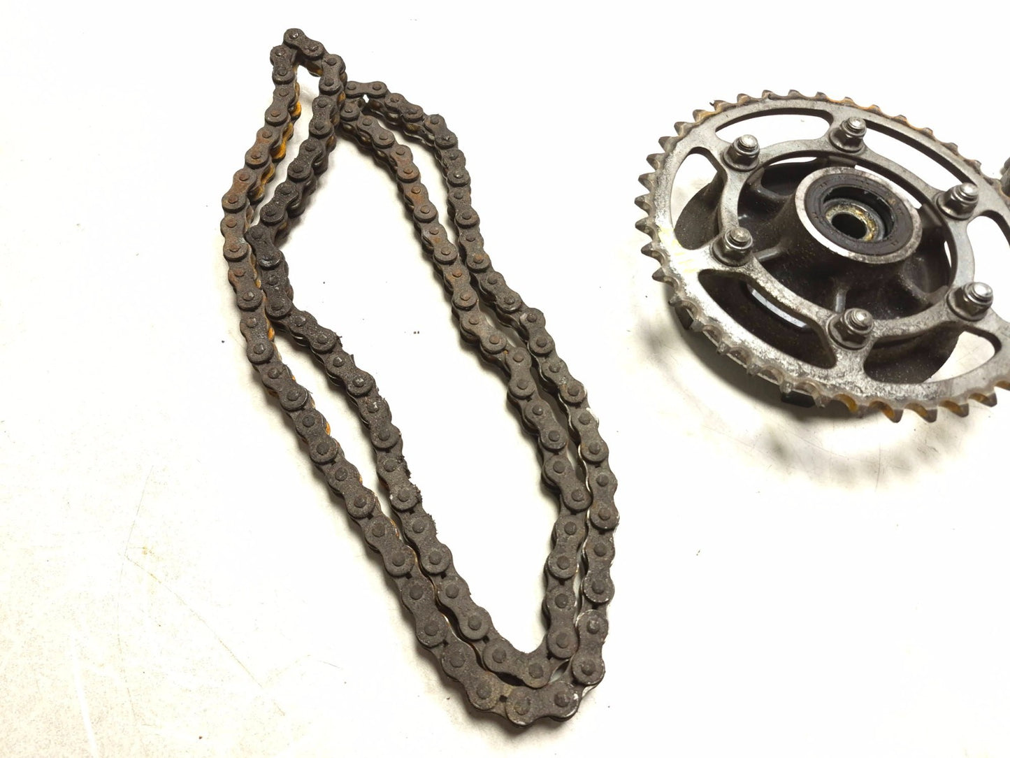 2023 Kawasaki Ninja 400 Ex400 Rear Wheel Hub & Sprocket W/ Drive Chain OEM