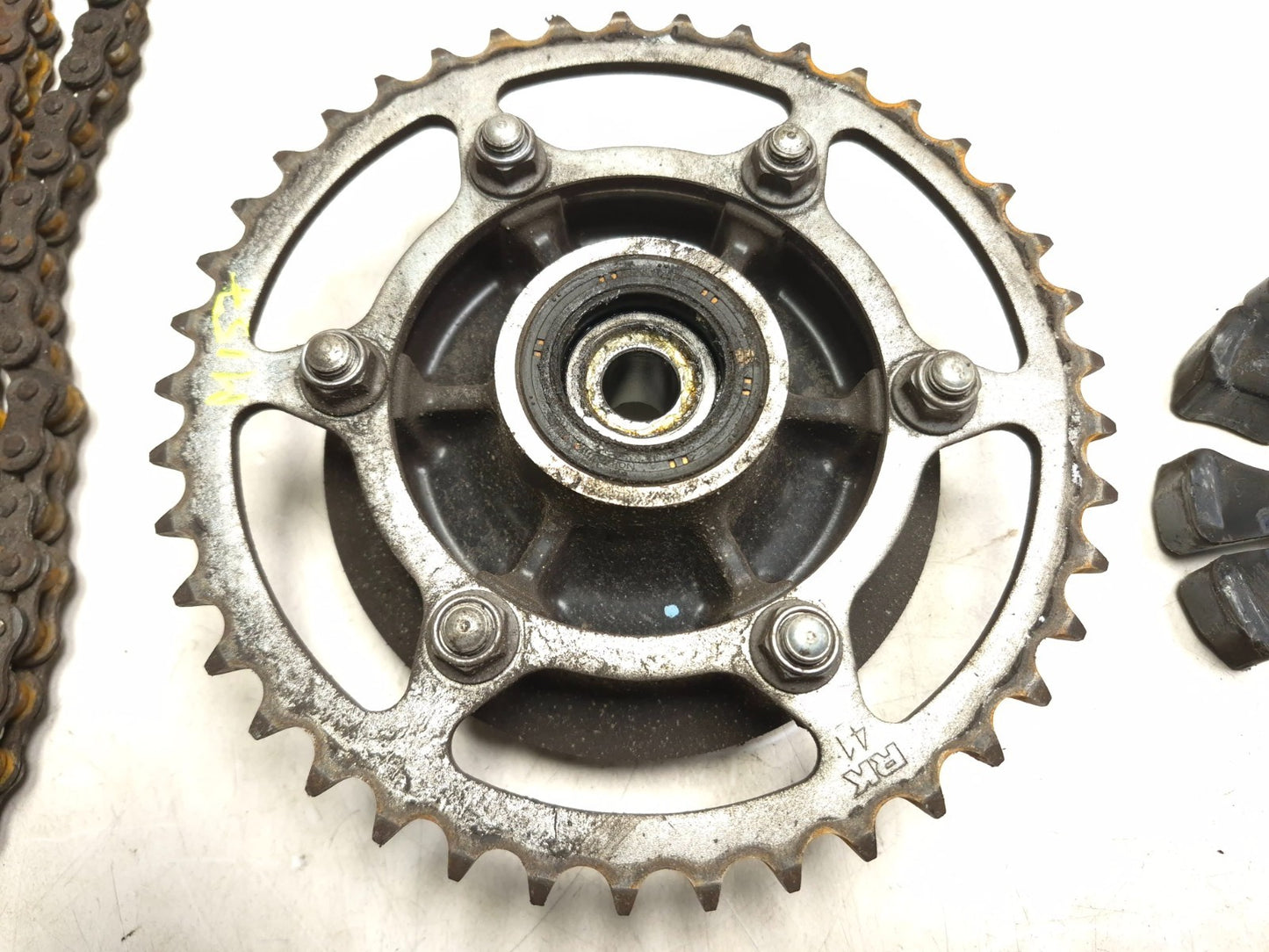 2023 Kawasaki Ninja 400 Ex400 Rear Wheel Hub & Sprocket W/ Drive Chain OEM