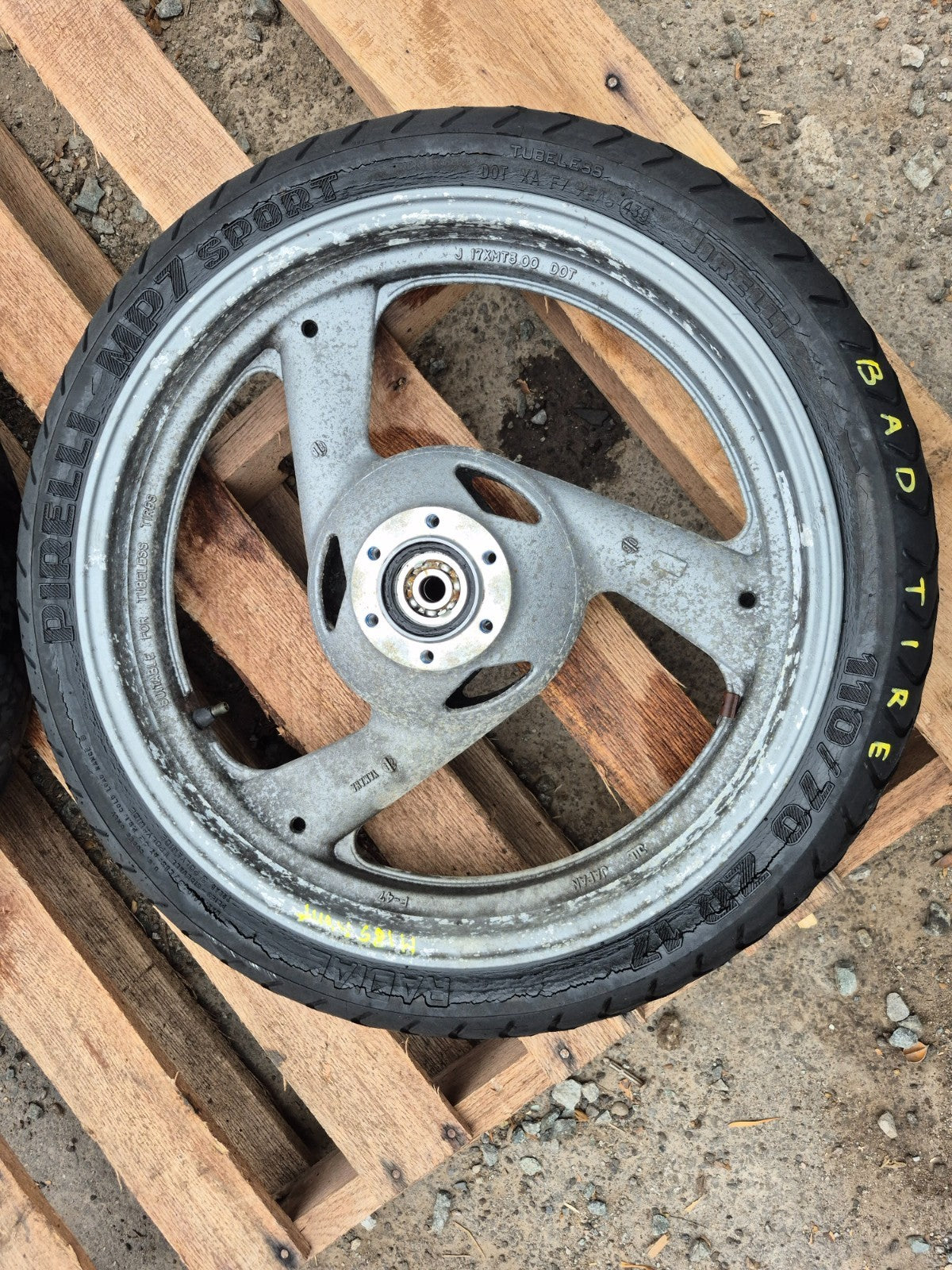 1991 Yamaha Fzr600r Front & Rear Wheel Rim OEM