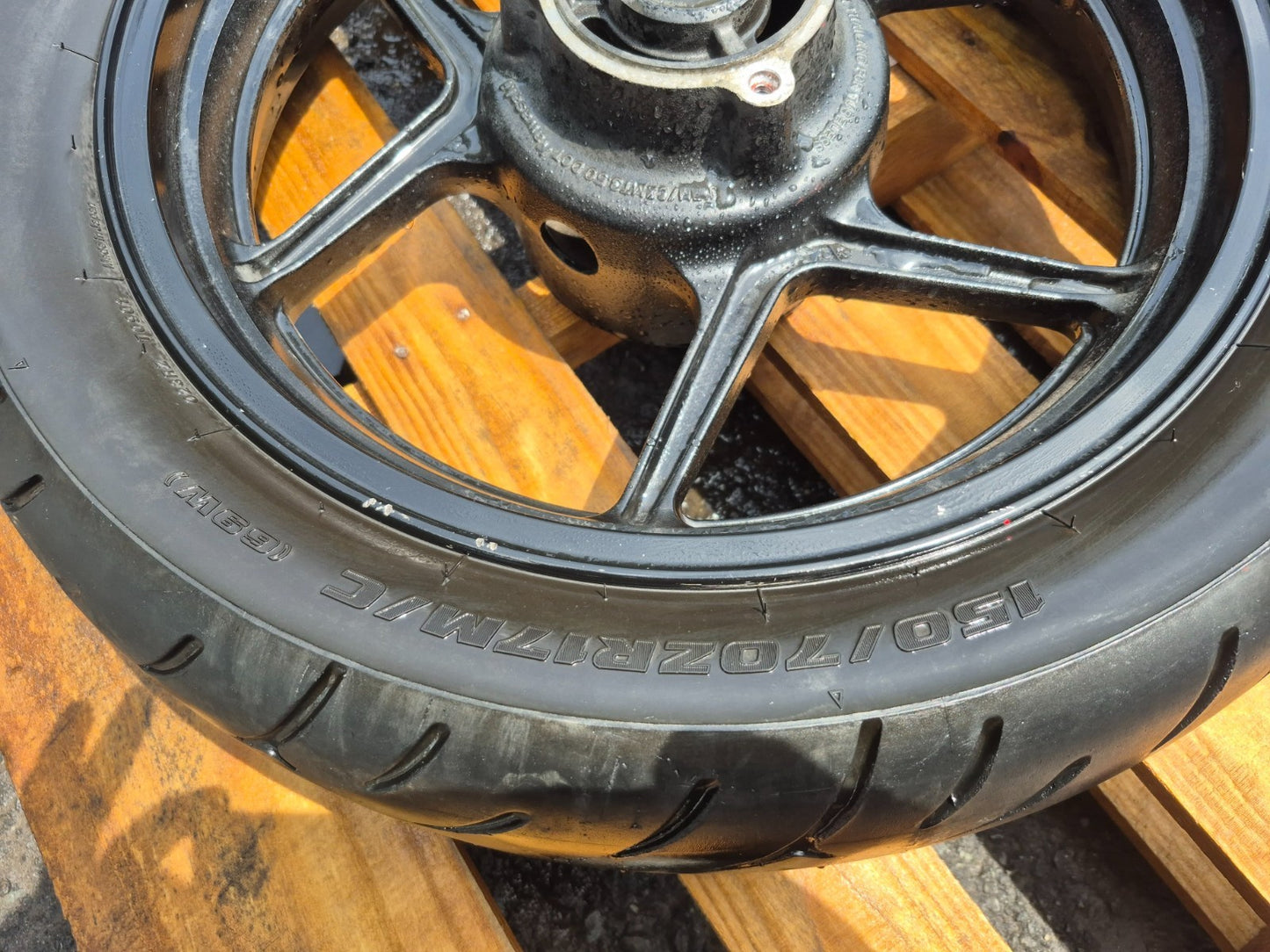 2006 Kawasaki Ninja 250 Ex250 Wheel Rim W/tire Front & Rear Pair OEM