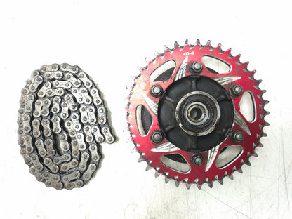 2019 Kawasaki Z400 Er400d Rear Wheel Hub W/ Sprocket & Drive Chain Set OEM