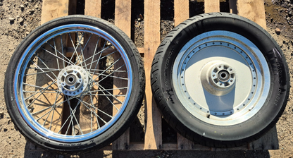 2004 Harley-davidson Sportster Xl883 Wheel Rim & Tire Front & Rear *straight*