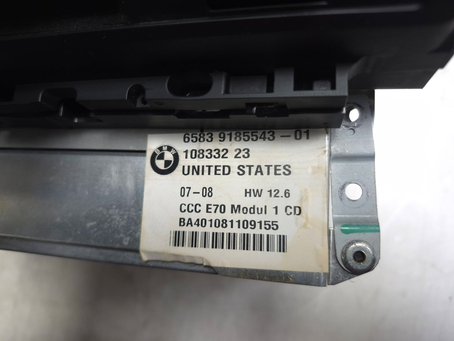 2008 BMW X6 E71 Navigation Radio Stereo Cd Player OEM
