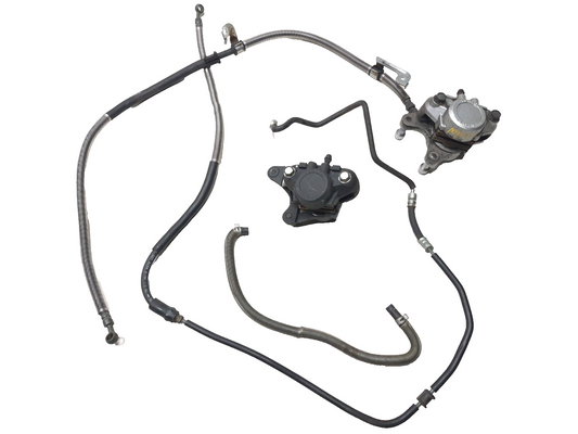 1999 Suzuki Intruder 1500 Front & Rear Brake Caliper Pair & Hose OEM