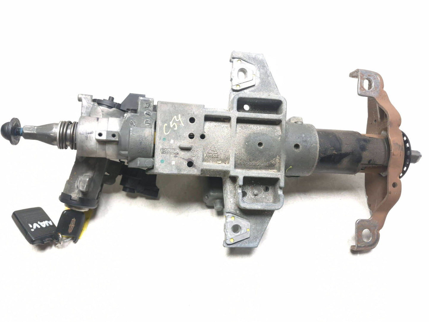 2008 Lincoln Navigator Steering Column W/ Ignition Switch & Key OEM