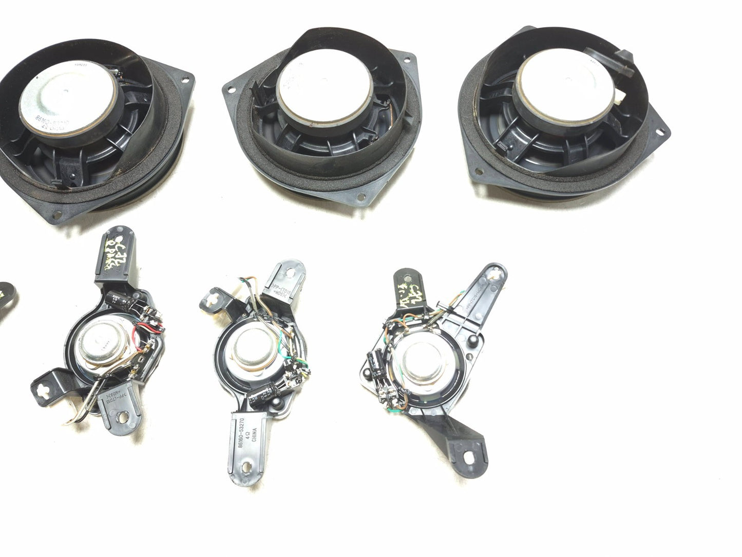 2009 Lexus IS250 Audio Speaker & Tweeter 8pcs OEM