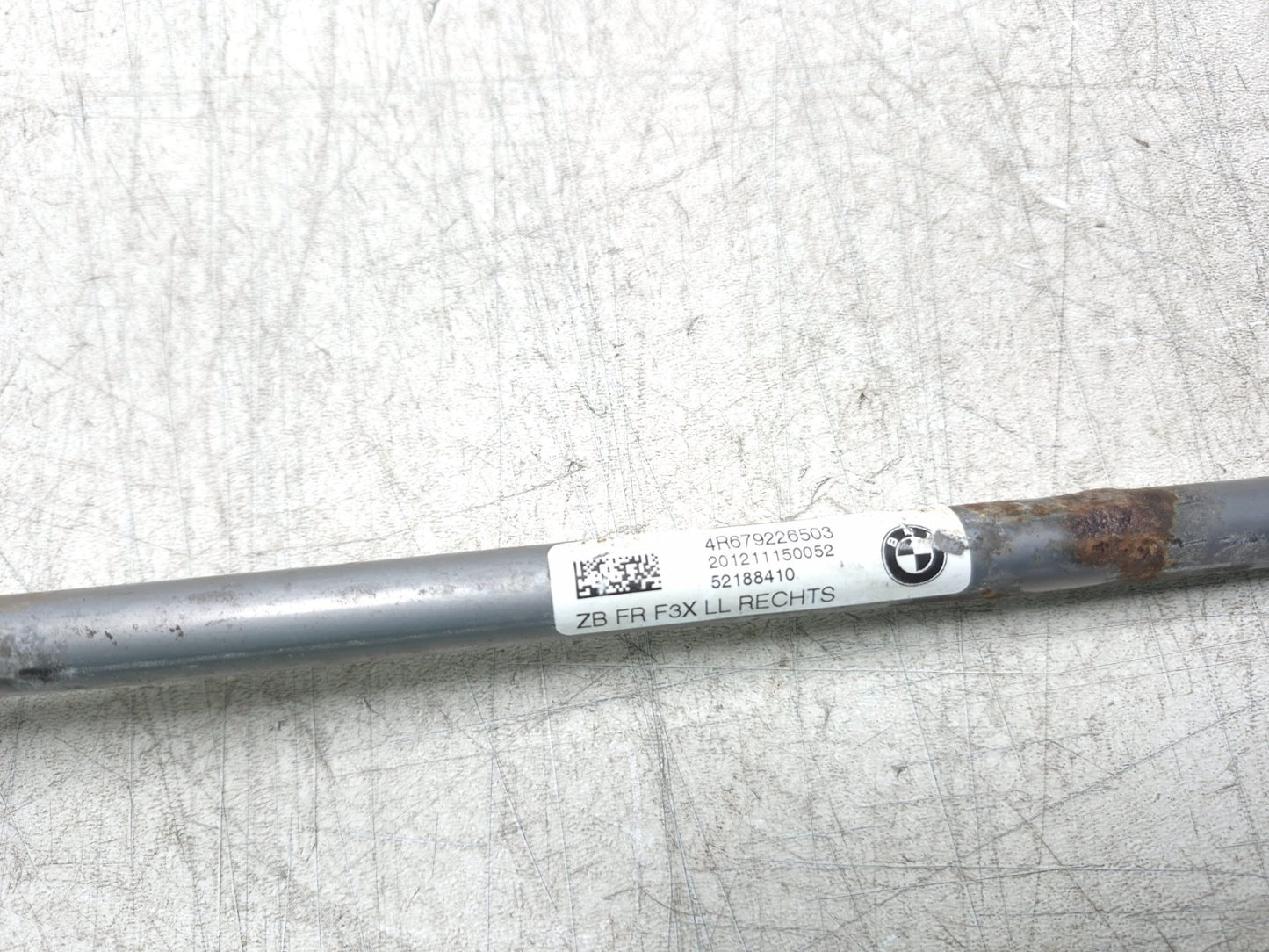 2013 BMW 328i F30 Emergency Parking Brake Guide Tube Left & Right OEM