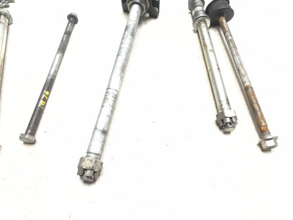 2014 Kawasaki Ninja 300 Ex300a Wheel Axle Pair & Bracket W /misc Bolt OEM