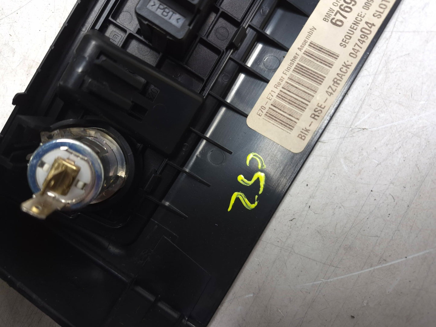 2008 BMW X6 E71 Rear A/c Heater Control Panel Switch W/ Heated Seat Assy OEM