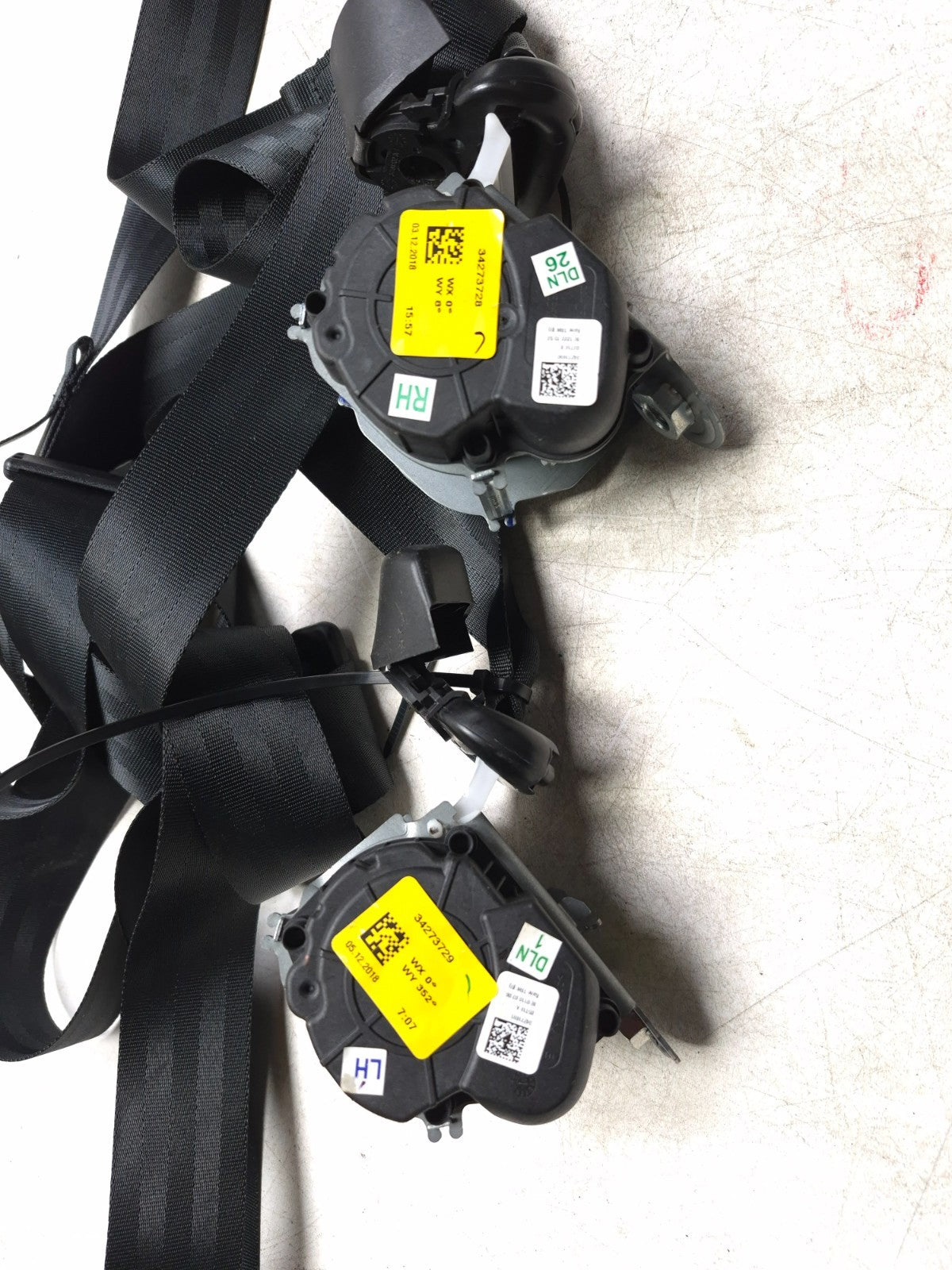 2019 Ford Ecosport Rear Seat Belt Retractor Left & Right OEM