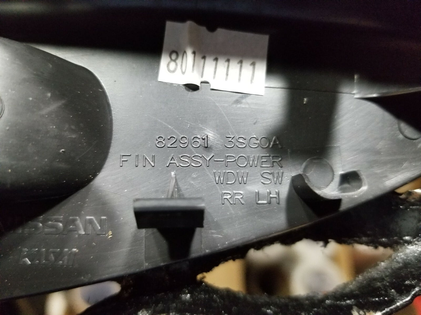 14 15 16 17 18 Nissan Sentra Rear Left Driver Side Window Switch W/ Trim OEM 8k