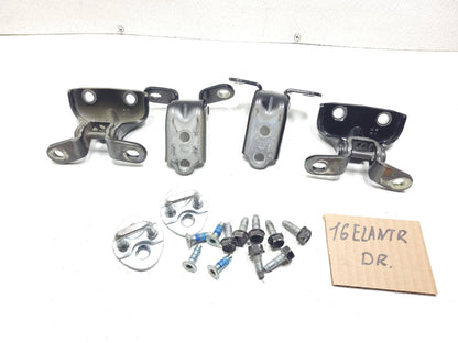 2016 Hyundai Elantra Door Hinge Front & Rear Left Driver Side Set OEM