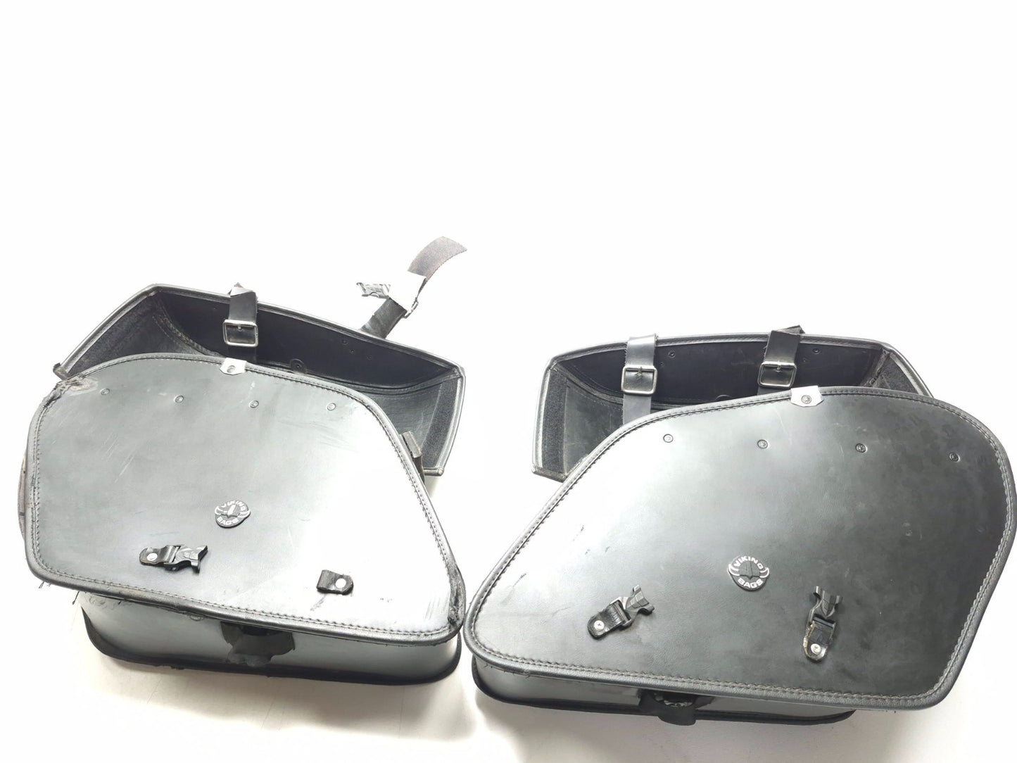 Viking Bags Leather Saddlebags Harley Dyna Fat Bob Fxdf 2008-2017 Hard Mount OEM