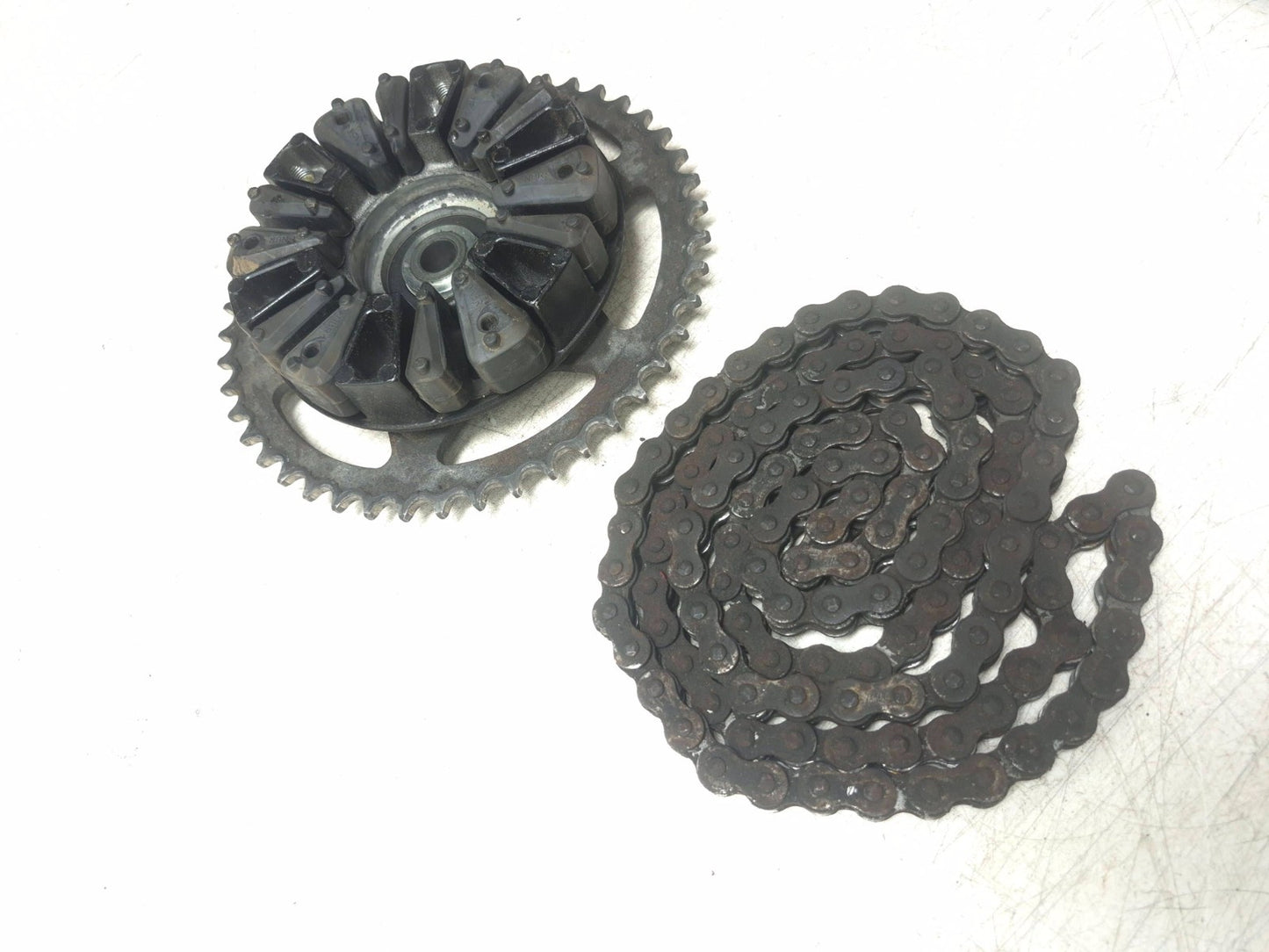 2009 Yamaha Fz6r Rear Wheel Hub & Sprocket W/ Drive Chain OEM