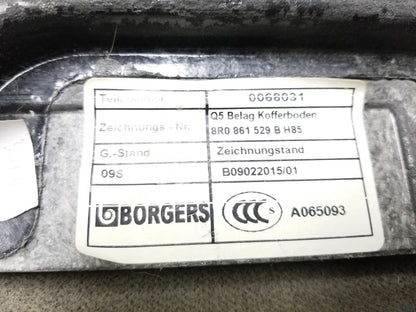 2009 - 2012 Audi Q5 Rear Trunk Panel Trim OEM