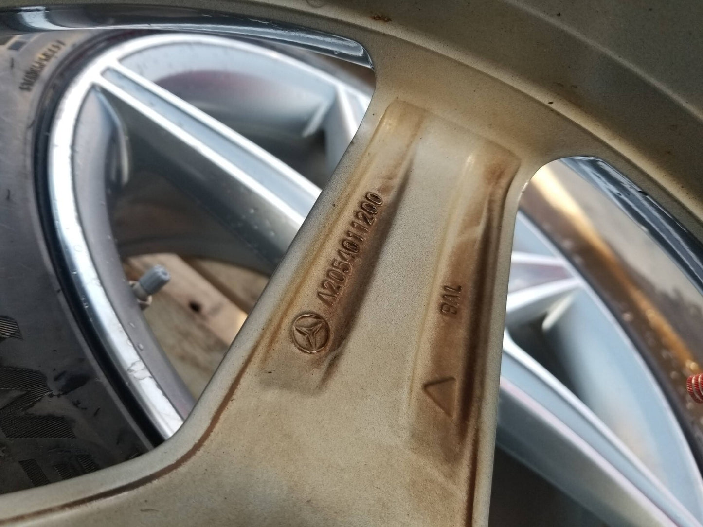 2015 Mercedes C300 W205 Amg Wheel Rim R18 W/ Tire 245/40zr18. Two Wheels OEM