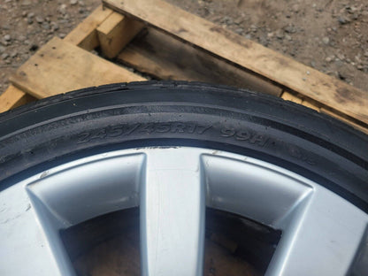 06-09 Audi A4 Wheel Rim W/ Tire Hankook Mavis 245/45r17 OEM