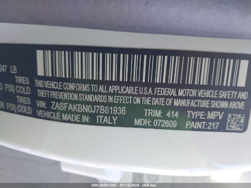 2018 Alfa Romeo Stelvio Window Regulator Panel Front Passenger Side Right OEM ☑️