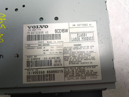 2007 Volvo S40 Audio Radio Am/fm Cd Player Receiver Unit OEM
