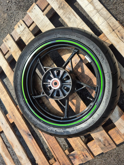 2023 Kawasaki Ninja 400 Ex400 Rear Wheel Rim & Tire  OEM