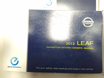 2012 Nissan Leaf Owner's Manual Set W/ Case OEM