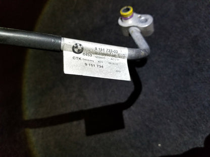 2011 2012 2013 BMW 128i E82 A/c Pressure Hose Line Condenser Evaporator OEM