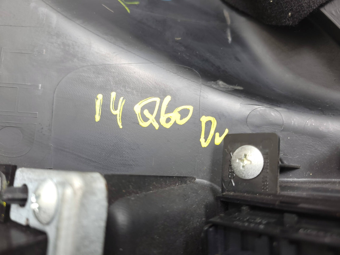2014 Infiniti Q60 Front Left Lower Dash Knee Panel Cover OEM