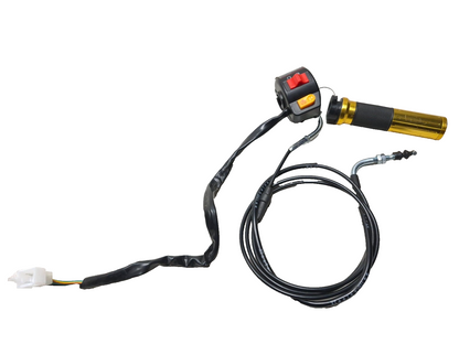 2025 Qiax Fy200t34/tank 200 Right Handlebar Switch & Throttle Cable Grip OEM