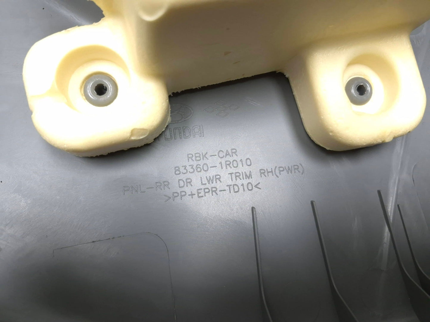 2014 Hyundai Accent Rear Passenger Door Trim Panel OEM