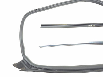 2020 Tesla Model 3 Front Door Seal & Belt Molding Passenger Side 3 Pcs OEM