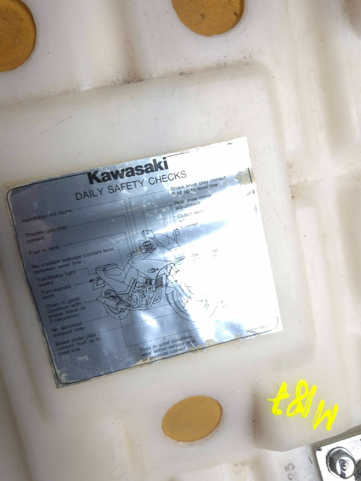 2006 Kawasaki Ex250 Seat OEM