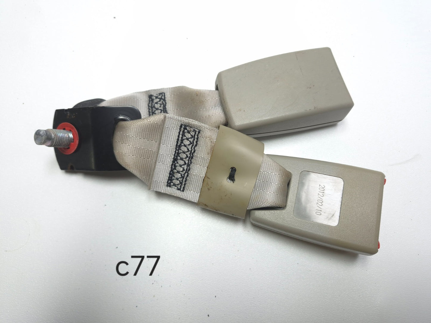 2012 Nissan Leaf Rear Seat Belt Buckle Latch Dual OEM