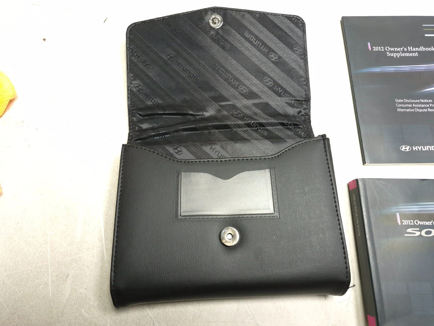 2012 Hyundai Sonata Owner Manual Documentation Kit W/ Leather Holder OEM