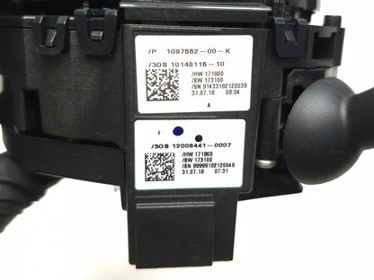 2018 Tesla Model 3 Steering Column Turn Wiper Switch 10147477-00-02 OEM