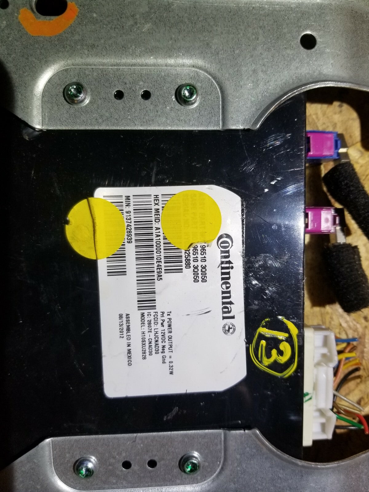 13 2013 Hyundai Sonata Telematic Communication Module OEM #7