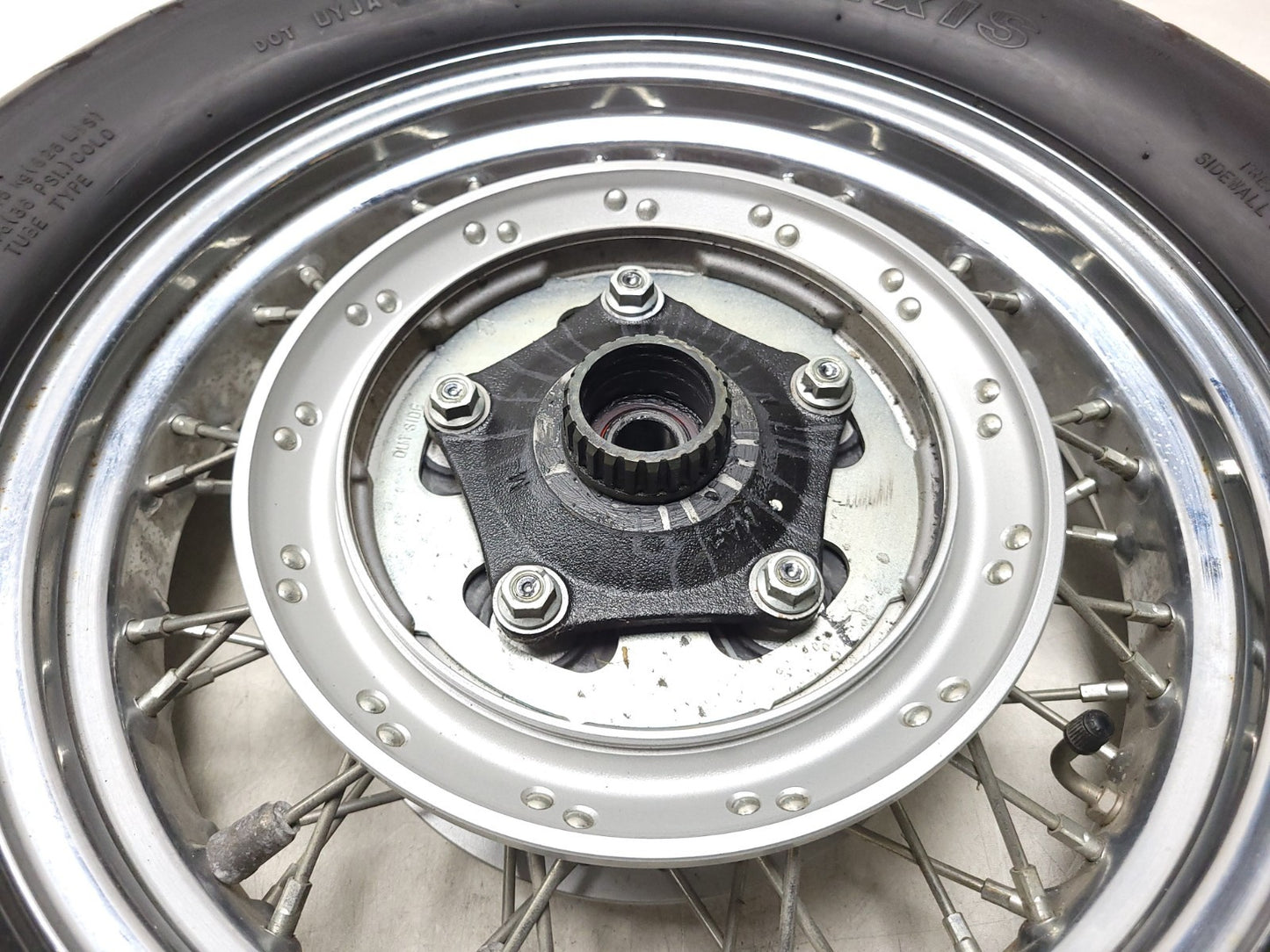 2008 Honda Shadow Vt 750ca Front & Rear Wheel Rim & Tire OEM